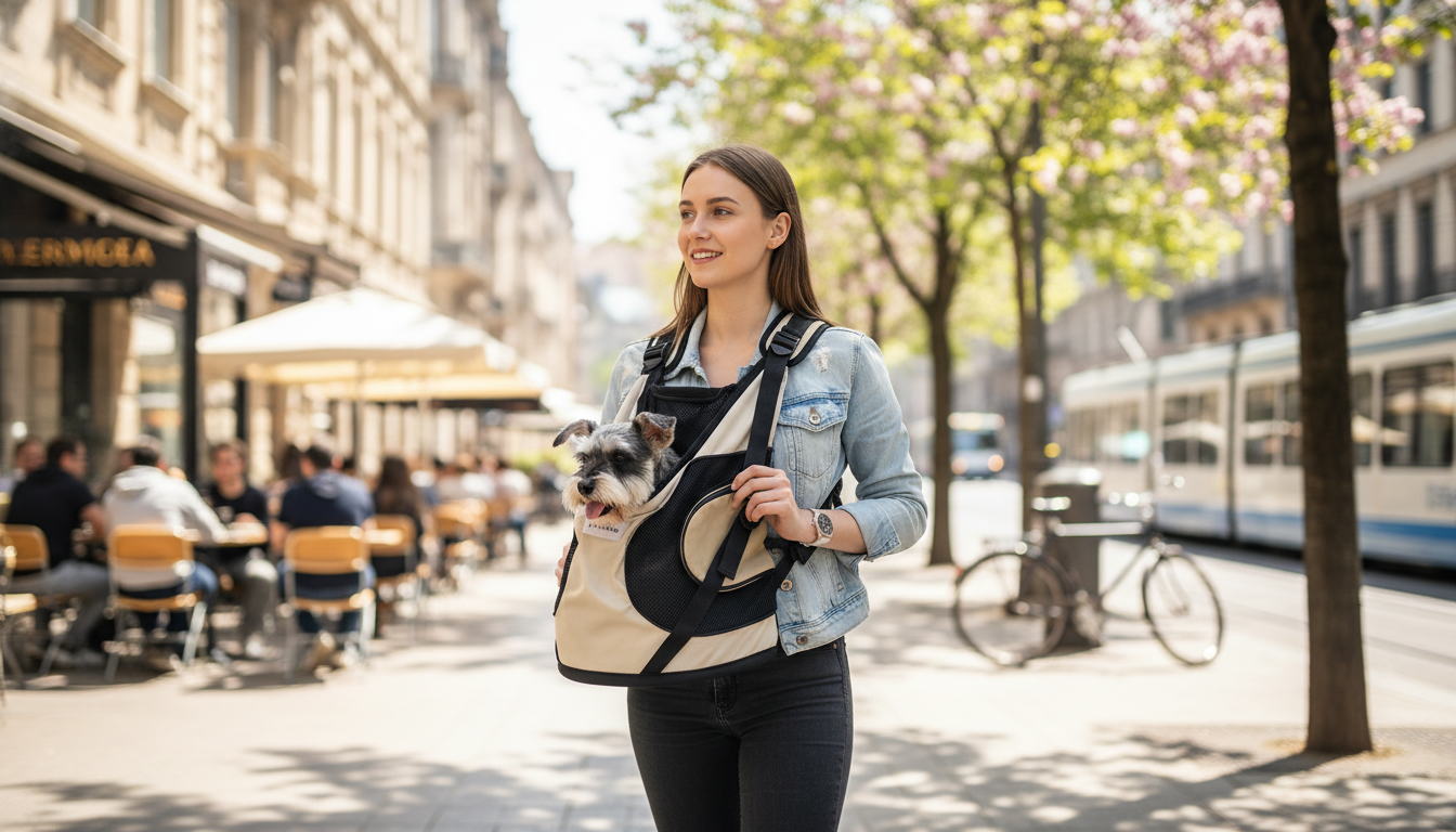 Breathable Pet Carrier Backpack: Crossbody for City Days