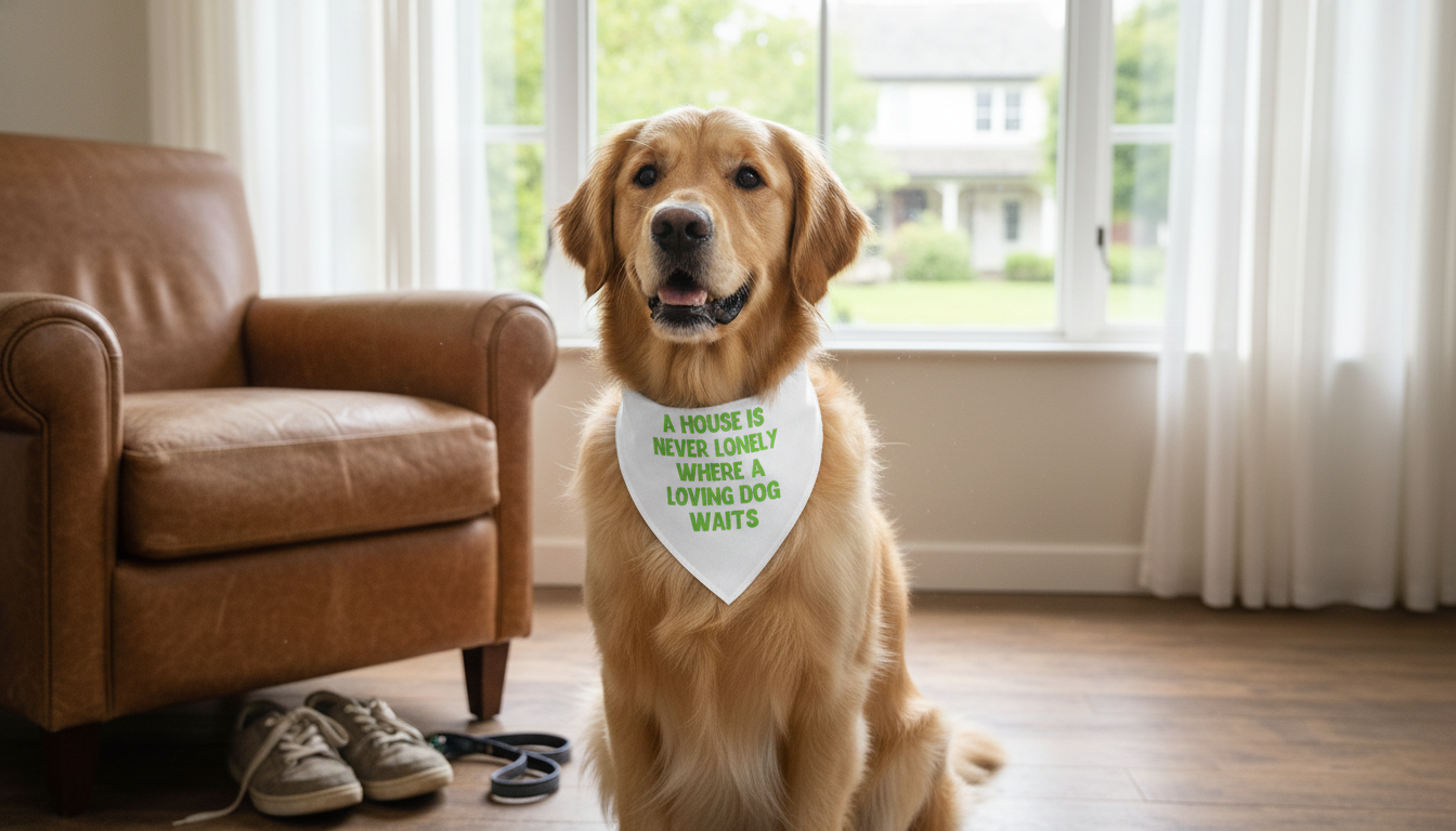 Cute Dog Quote Bandana for Everyday Walks & Photos