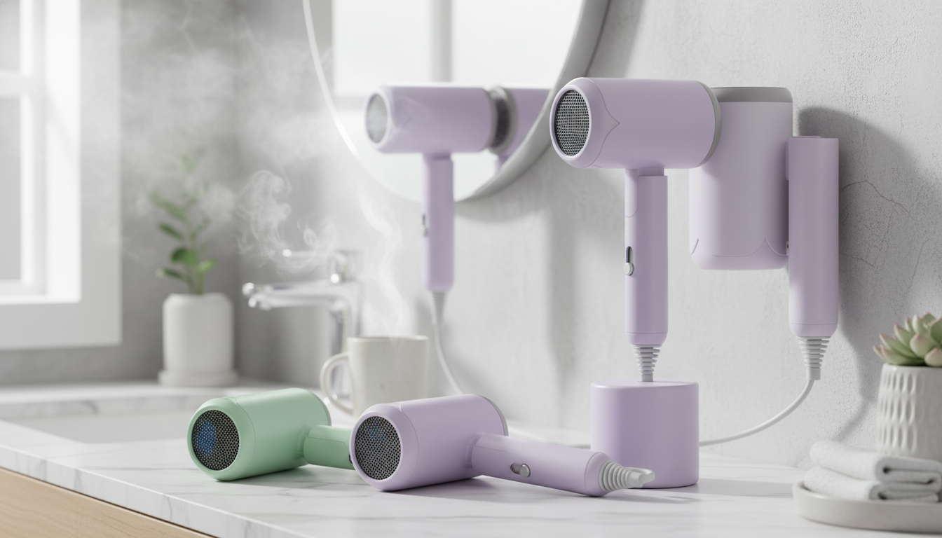 Foldable High-Speed Hair Dryer: Hot/Cold, Ionic & Quiet