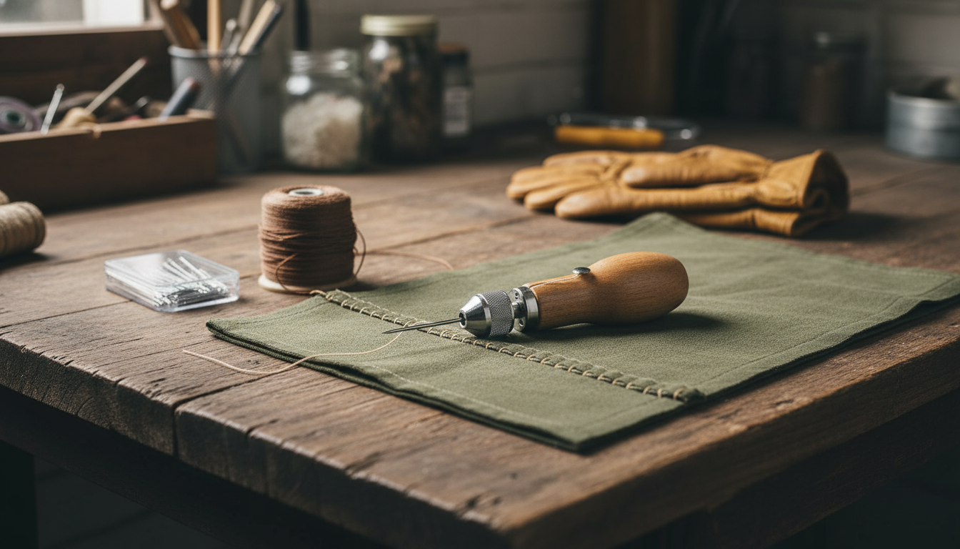 Leather Hand Sewing Kit Guide for Tough Canvas Repairs