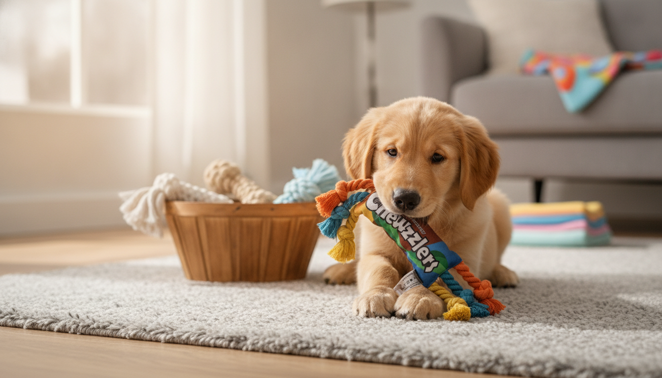 Cotton Rope Knot Bone Toy for Puppy Teething & Tug