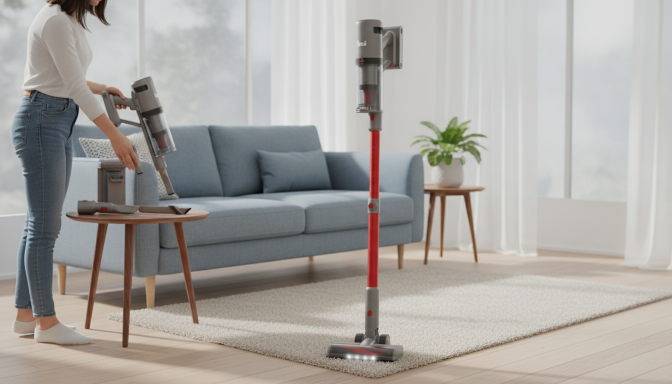Ultra-Power 30Kpa Cordless Stick Vacuum: 60-Min Runtime