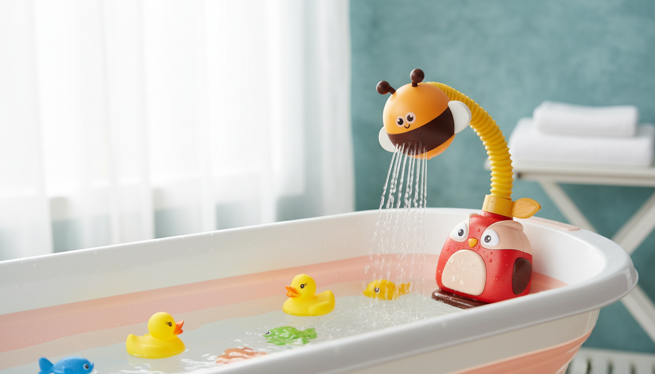 Electric Bee Bath Toy: Gentle Water Spray for Babies