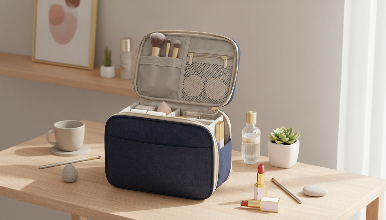 Large-Capacity Cosmetic Bag: Stylish Makeup Organizer