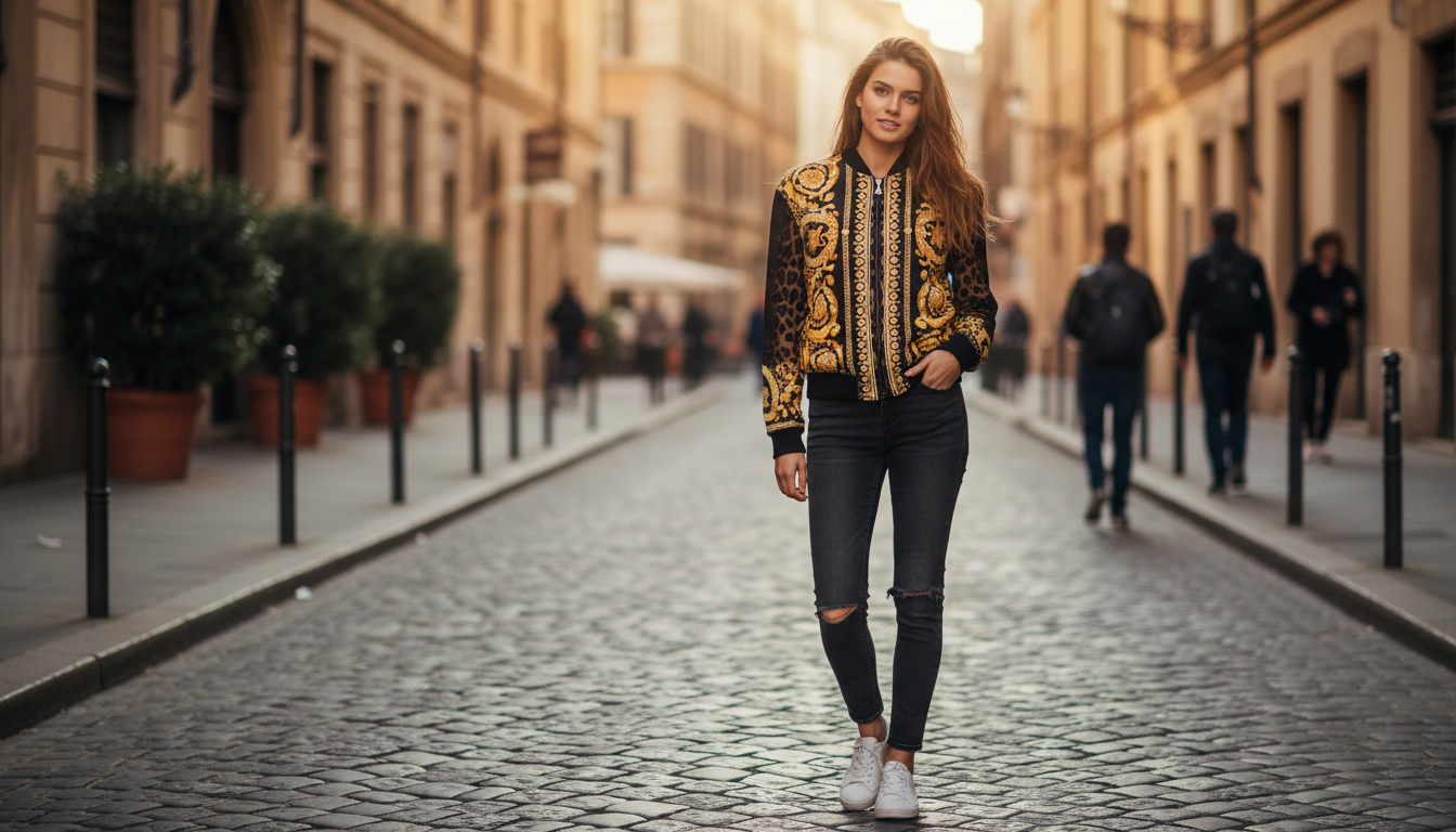 Versace Barocco Reversible Jacket: Two Looks in One