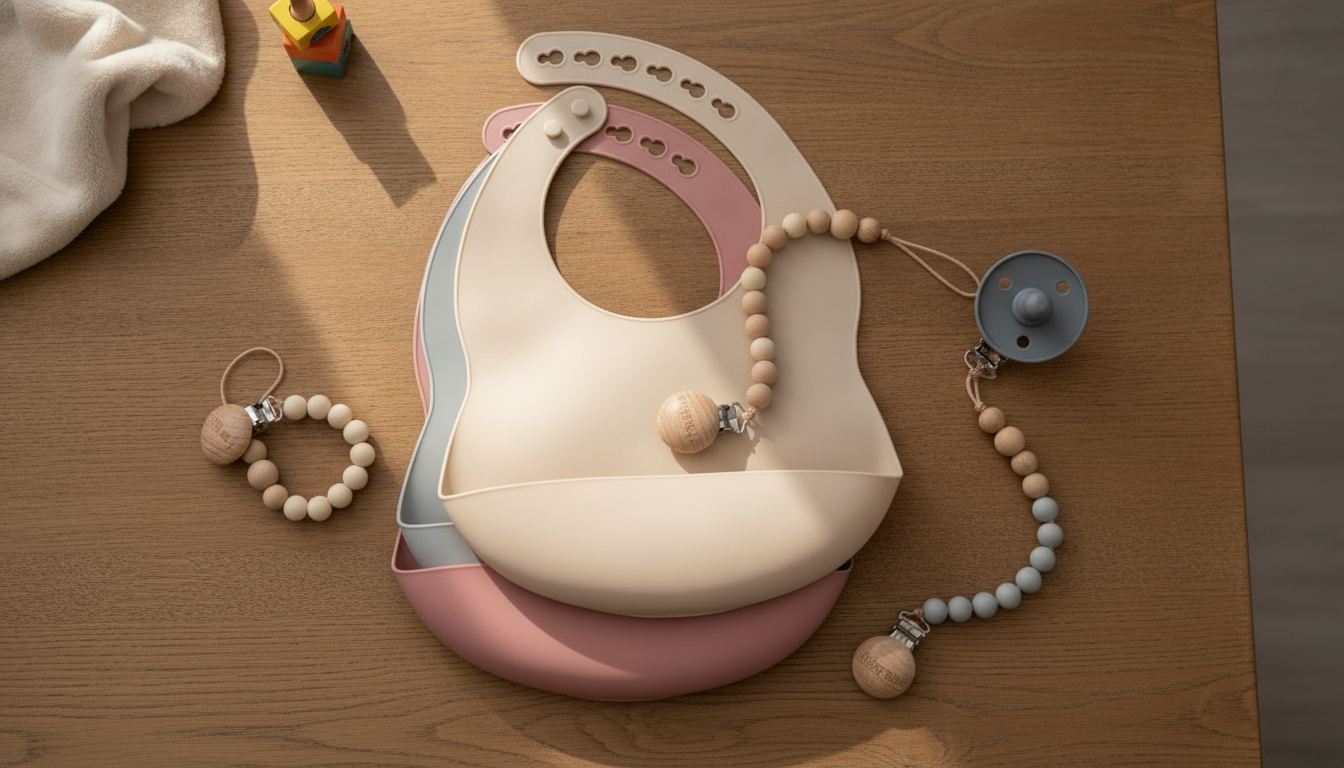 Waterproof Silicone Baby Bibs: Adjustable Neck + Crumb Catcher