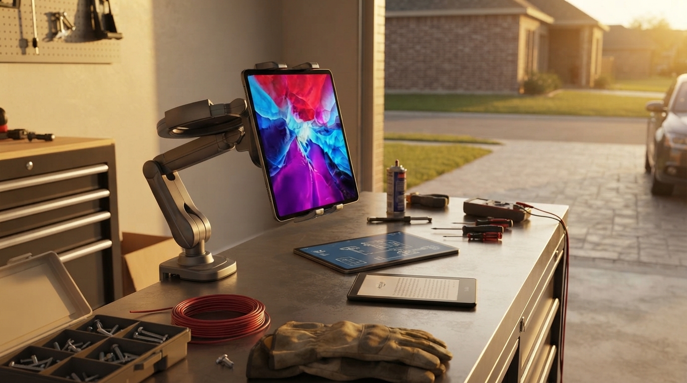 Universal Kitchen Tablet Stand: Fit iPad, Android, E-Reader?