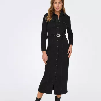 Only Women’s Buttoned Black Dress: Easy Day-to-Night Style