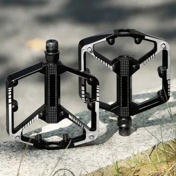 Wide Alloy DU-Bushing Bike Pedals for MTB & Road Grip