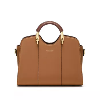 Polished Leather Shoulder-Crossbody Bag: Style & Care