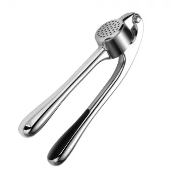 Zinc Alloy Garlic Press: Quick Ginger & Veggie Mincer