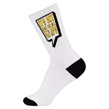 Quote-Printed Crew Socks: Fun Style, Easy Comfort