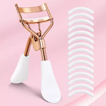 Precision Eyelash Curler + 15 Silicone Pads for Lift