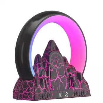 15W Wireless Charger Alarm Clock with RGB Light & Radio