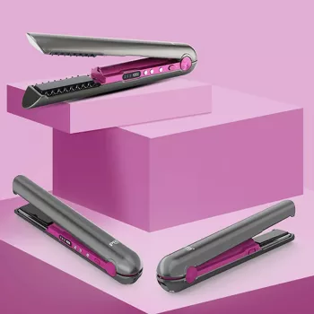 USB-Rechargeable Wireless Mini Straightener & Curler
