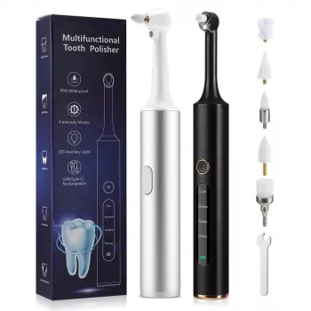 Electric Teeth Polisher with LED: Stain Care at Home