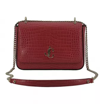 Jimmy Choo Candy Floss Pink Croc Shoulder Bag Style Guide