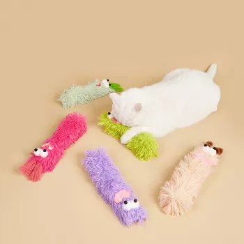 Interactive Catnip Pillow Toy for Indoor Cat Enrichment