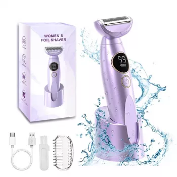 Wet & Dry Rechargeable Electric Razor for Women