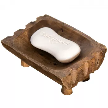 Natural Wooden Soap Dish: Keep Bar Soap Dry & Sink Neat